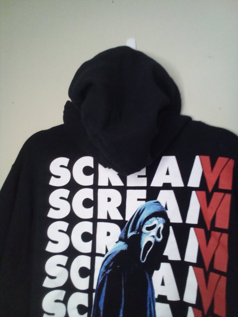 Scream Hoodie Adult XL Men Women Horror Graphic Pocket Black - Picture 9 of 13